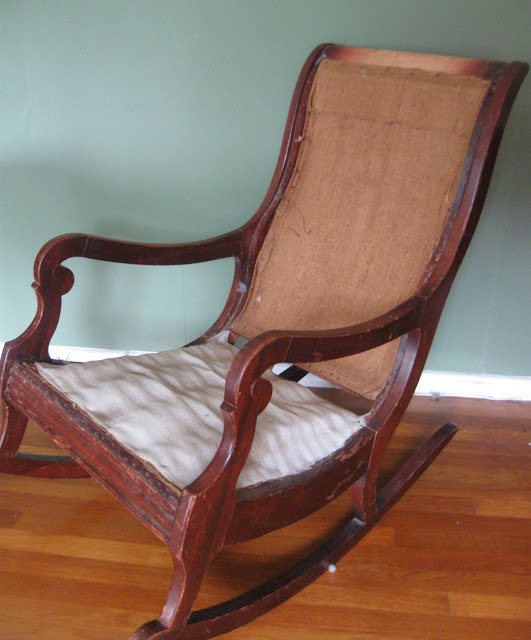 Antique Rocking Chair | How to Upholster | prodigalpieces.com