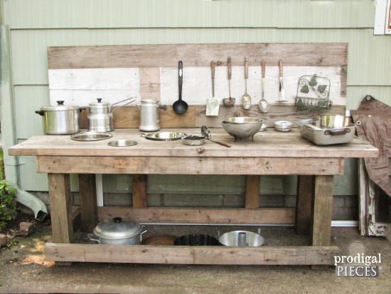 Build a Mud Bar Play Station out of Reclaimed Wood by Prodigal Pieces www.prodigalpieces.com #prodigalpieces