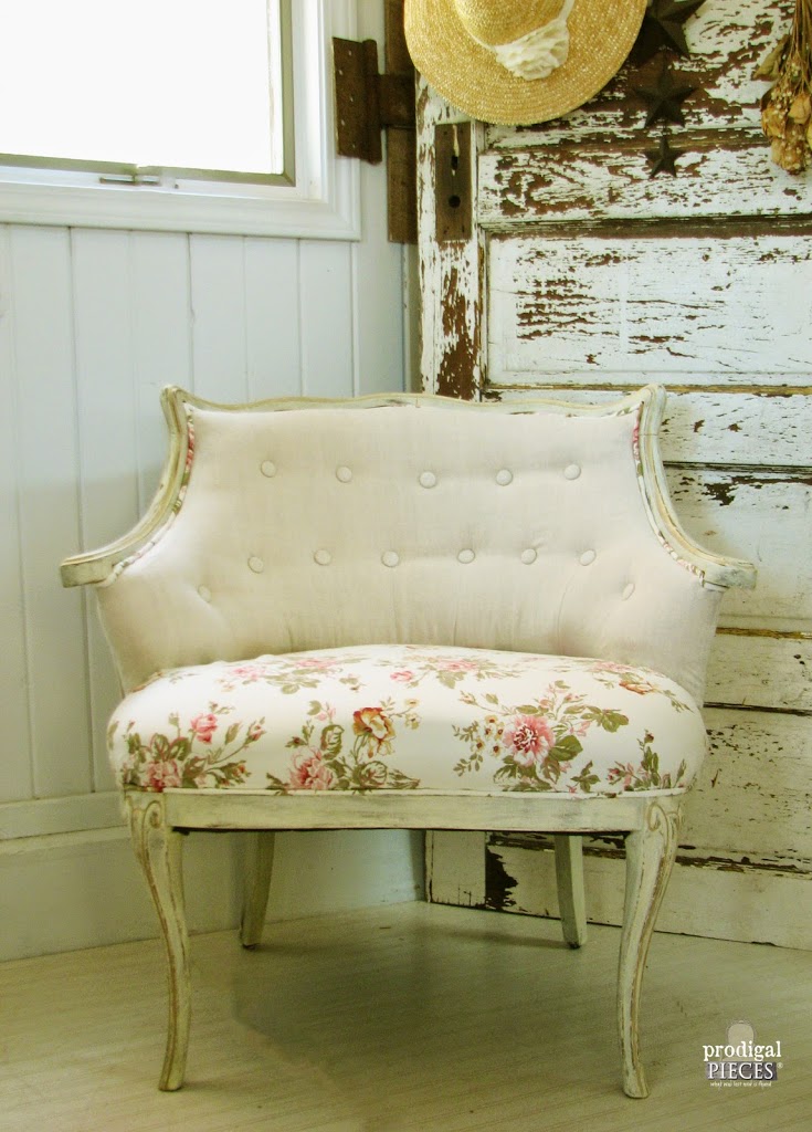 Tufted Chair Makeover ~ Vintage DIY Style - Prodigal Pieces