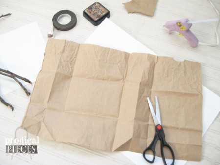 Cutting Paper Bag of Cotton Branches by Prodigal Pieces | prodigalpieces.com