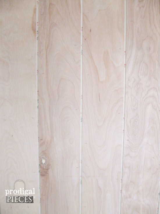 Closeup of DIY Planked Wall | prodigalpieces.com #prodigalpieces