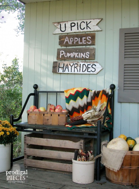 Want to create rustic decor for the fall season? You can create this DIY harvest sign with only one power tool and this tutorial by Prodigal Pieces www.prodigalpieces.com #prodigalpieces