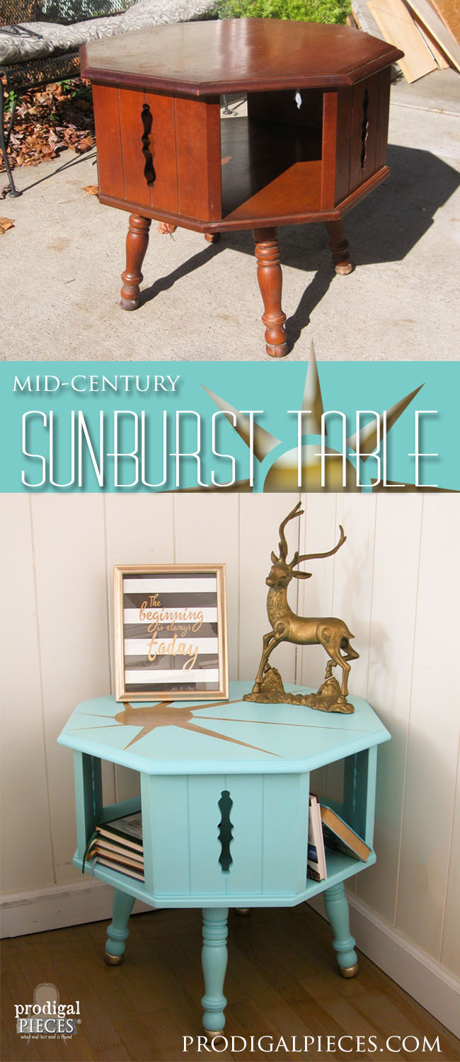 Mid Century Sunburst Table | Prodigal Pieces | prodigalpieces.com