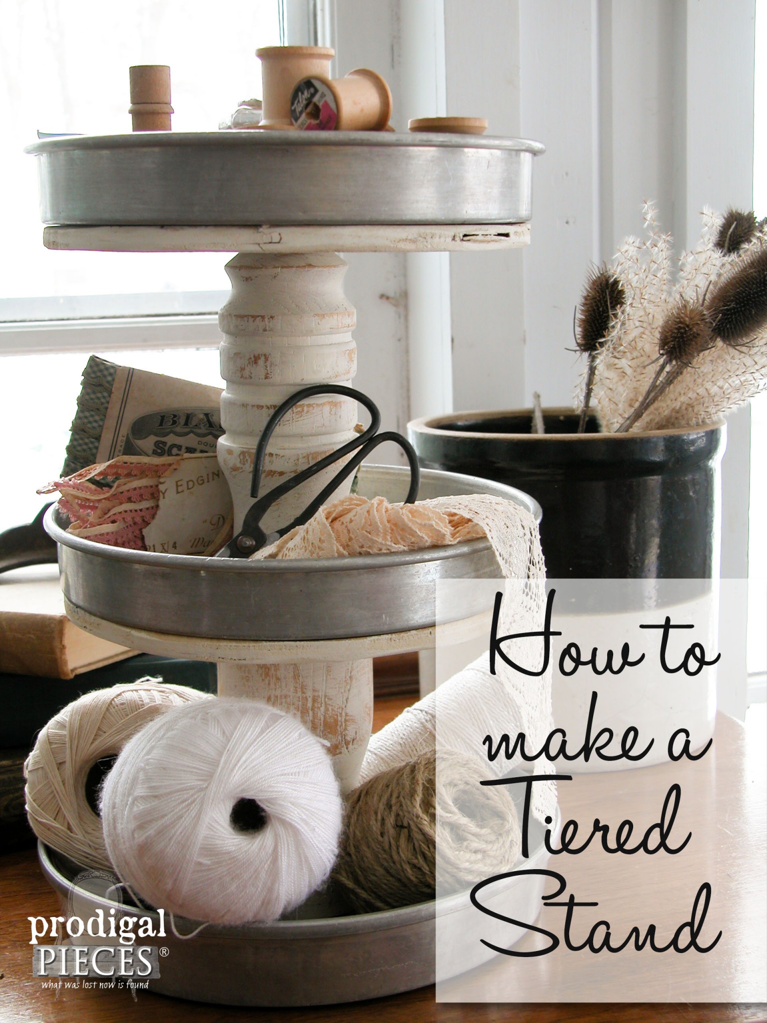 How to Make a Tiered Stand | Prodigal Pieces | www.prodigalpieces.com