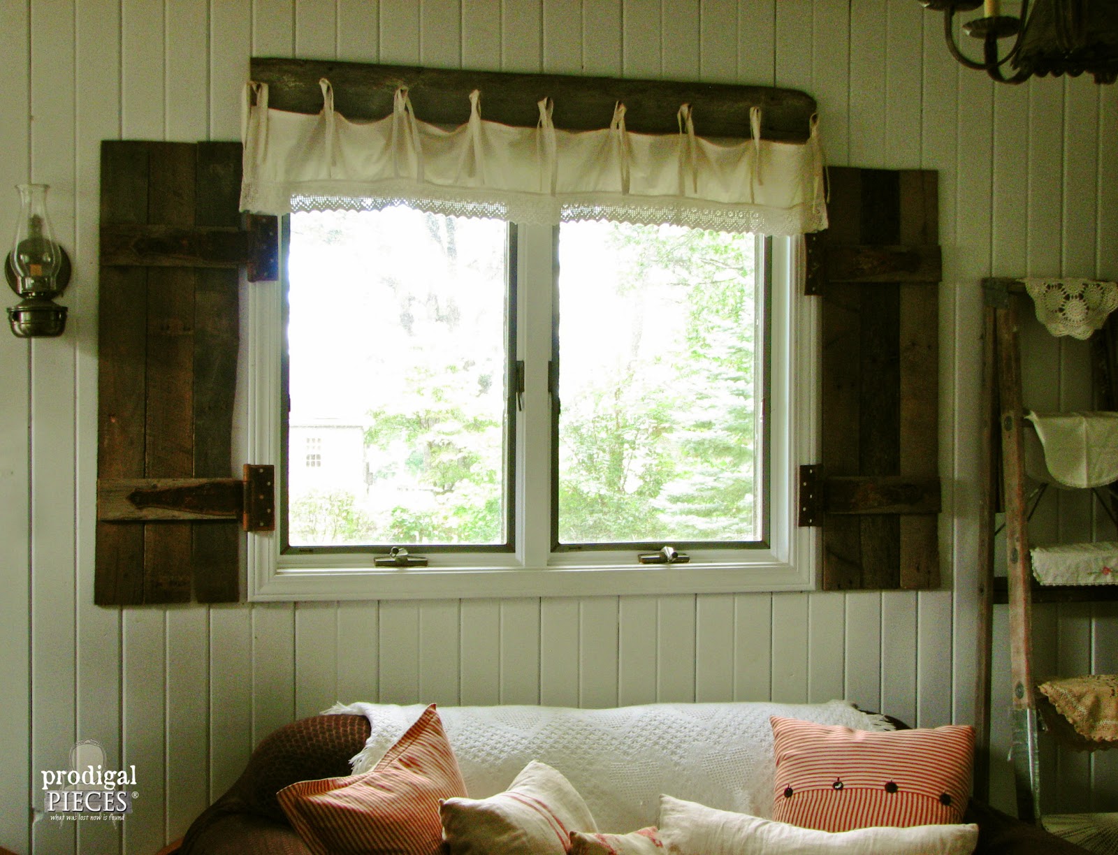 DIY Barn Wood Shutters from Repurposed Pallets by Prodigal Pieces http://www.prodigalpieces.com