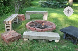 Budget Backyard Fire Pit from Reclaimed Materials via Prodigal Pieces | prodigalpieces.com
