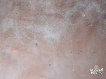 Speckled Finish of DIY Aged Copper Patina | prodigalpieces.com