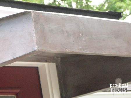 Corner of DIY Faux Copper Patina by Prodigal PIeces | prodigalpieces.com #prodigalpieces