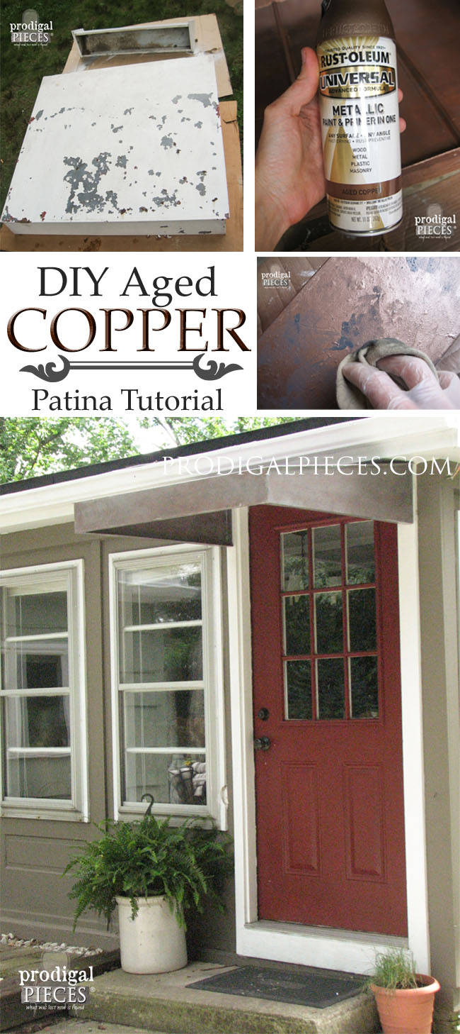 DIY Faux Copper Patina with Rust-Oleum Spray Paint by Prodigal PIeces www.prodigalpieces.com #prodigalpieces