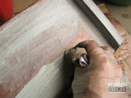 Layers of DIY Faux Copper Patina | prodigalpieces.com #prodigalpieces