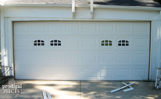 Faux Wood Garage Door Tutorial, Garage Door Refacing