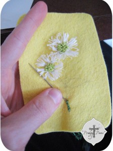 Hand-embroidered wool felt smartphone case via Prodigal Pieces
