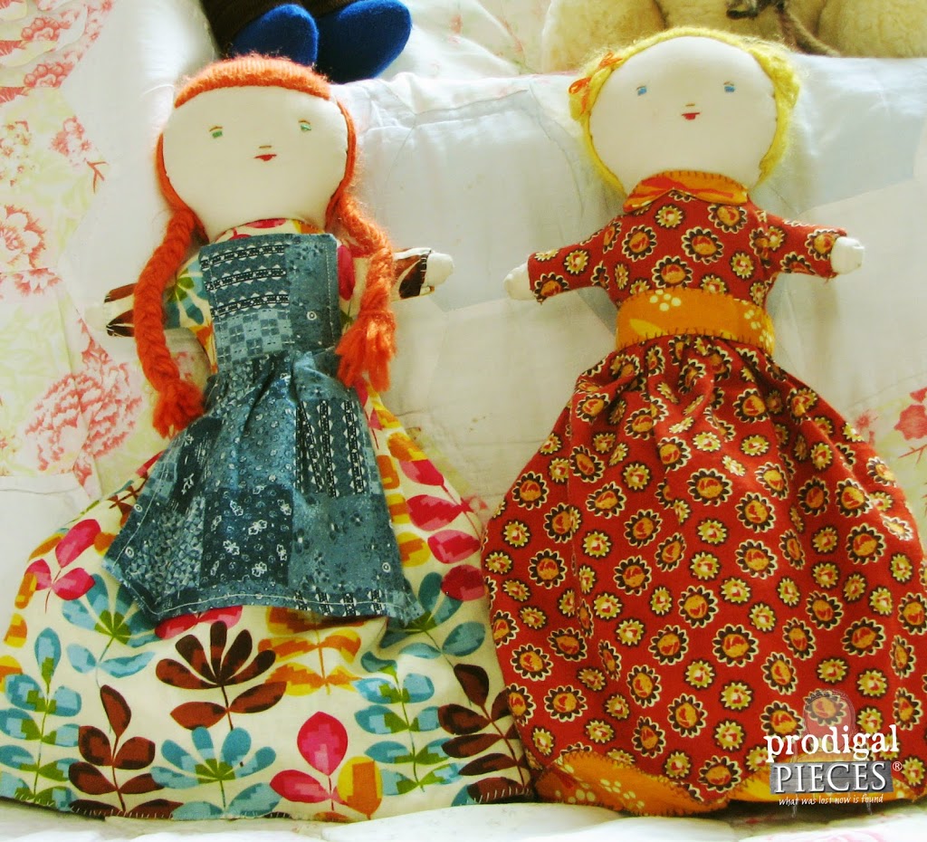 Adorable Topsy Turvy Dolls by Prodigal Pieces for Handmade Holidays #1 | prodigalpieces.com