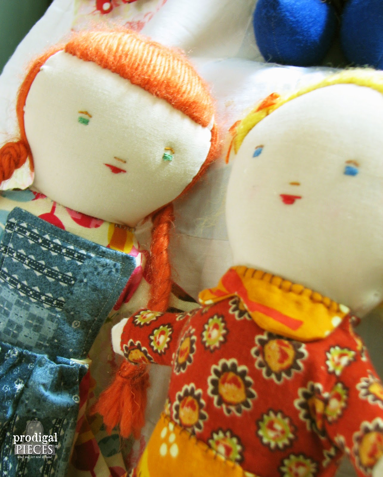 Hand-Embroidered Topsy Turvy Dolls by Prodigal Pieces | prodigalpieces.com