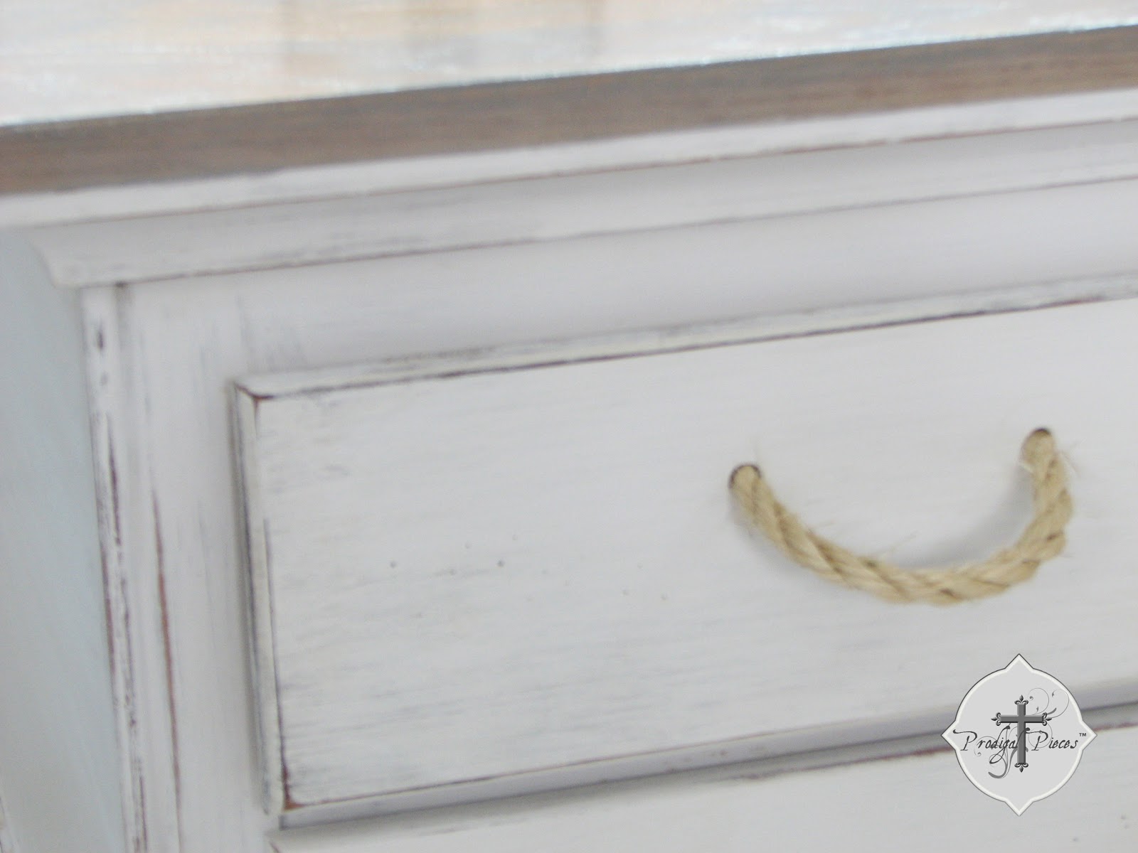 Rope Drawer Pulls on Coffee Table for DIY Beach Decor by Larissa of Prodigal Pieces | prodigalpieces.com #prodigalpieces
