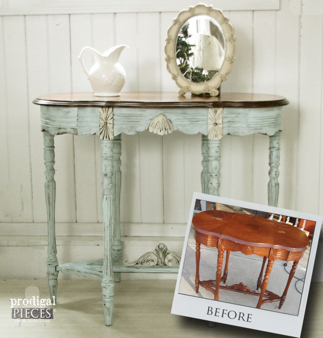Restoration of an Antique Side Table by Prodigal Pieces www.prodigalpieces.com #prodigalpieces