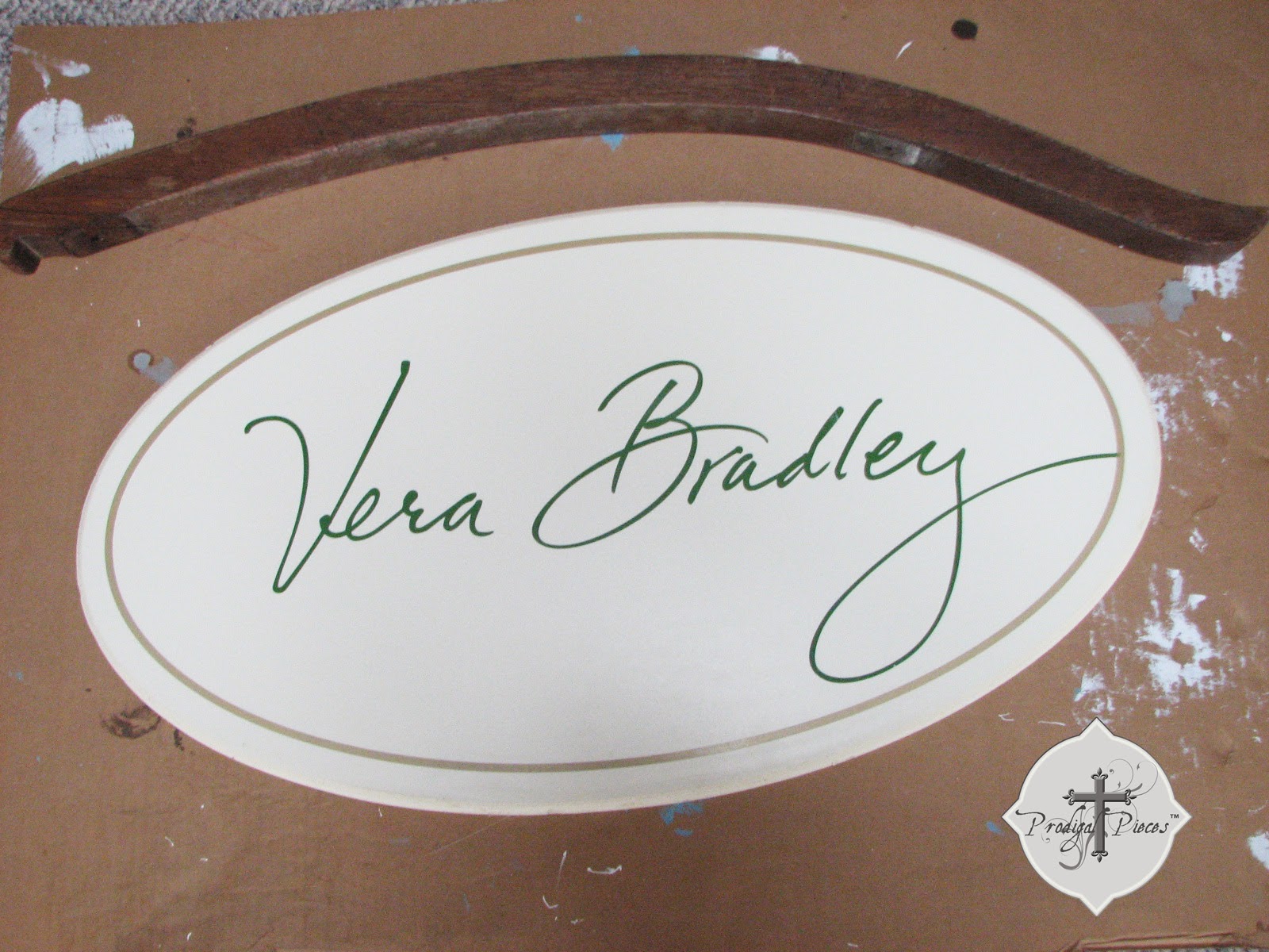 Vintage Morris Rocker & Cast-Off Vera Bradley Sign into Antiques Sign via Prodigal Pieces