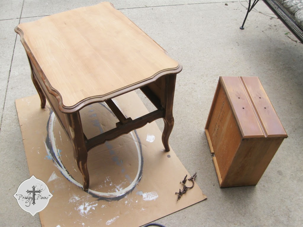 Sanded Vintage End Table | prodigalpieces.com