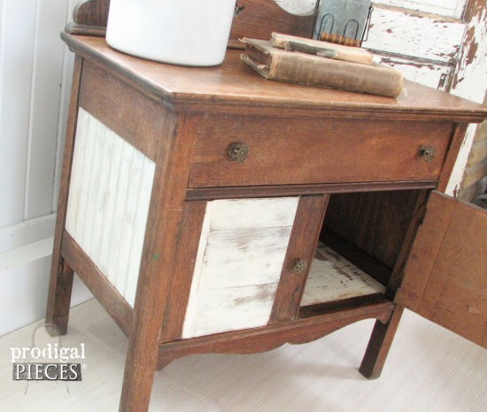 It's Antique Makeover Time with a Chair, a Foot Stool, and an Antique Wash Stand by Prodigal Pieces www.prodigalpieces.com #prodigalpieces