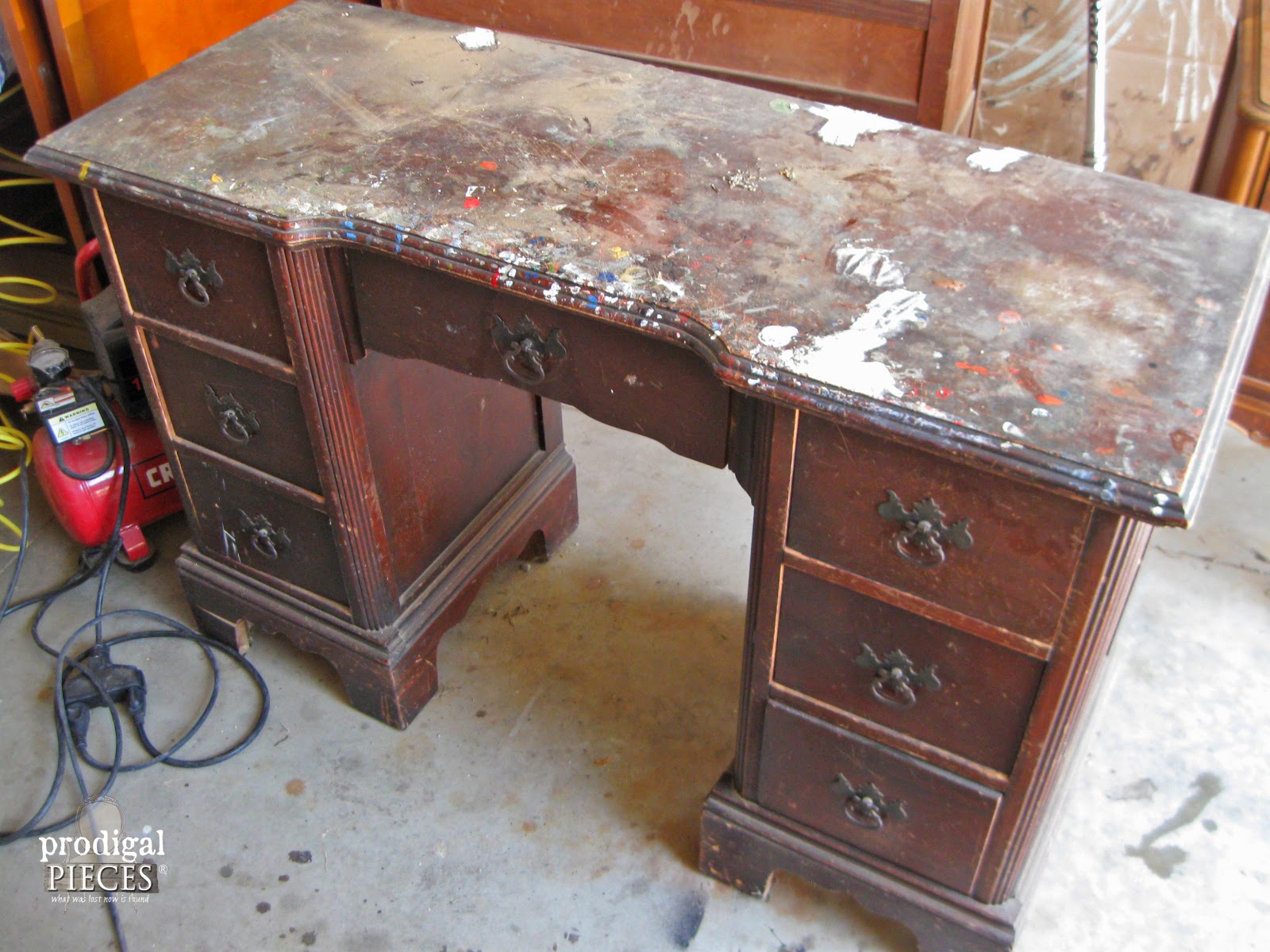 The Ugly Duckling Dressing Table Makeover by Prodigal Pieces  http://www.prodigalpieces.com