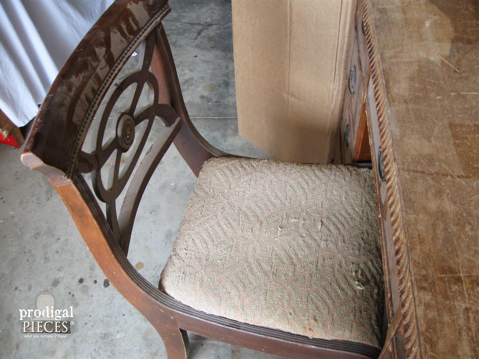 Antique Chair Before | prodigalpieces.com #prodigalpieces