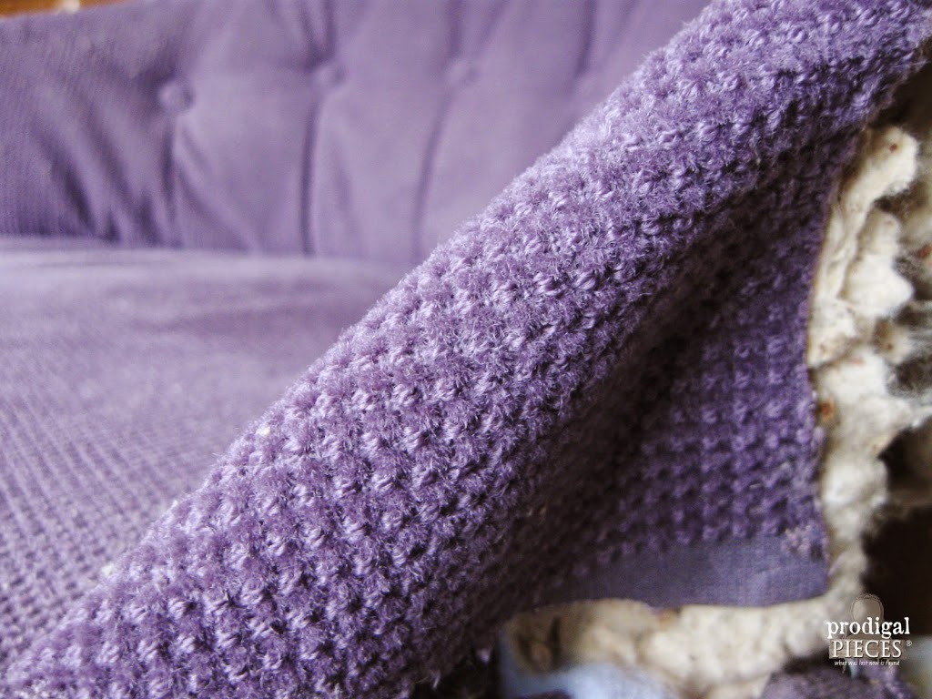 Itchy Purple Upholstery | prodigalpieces.com