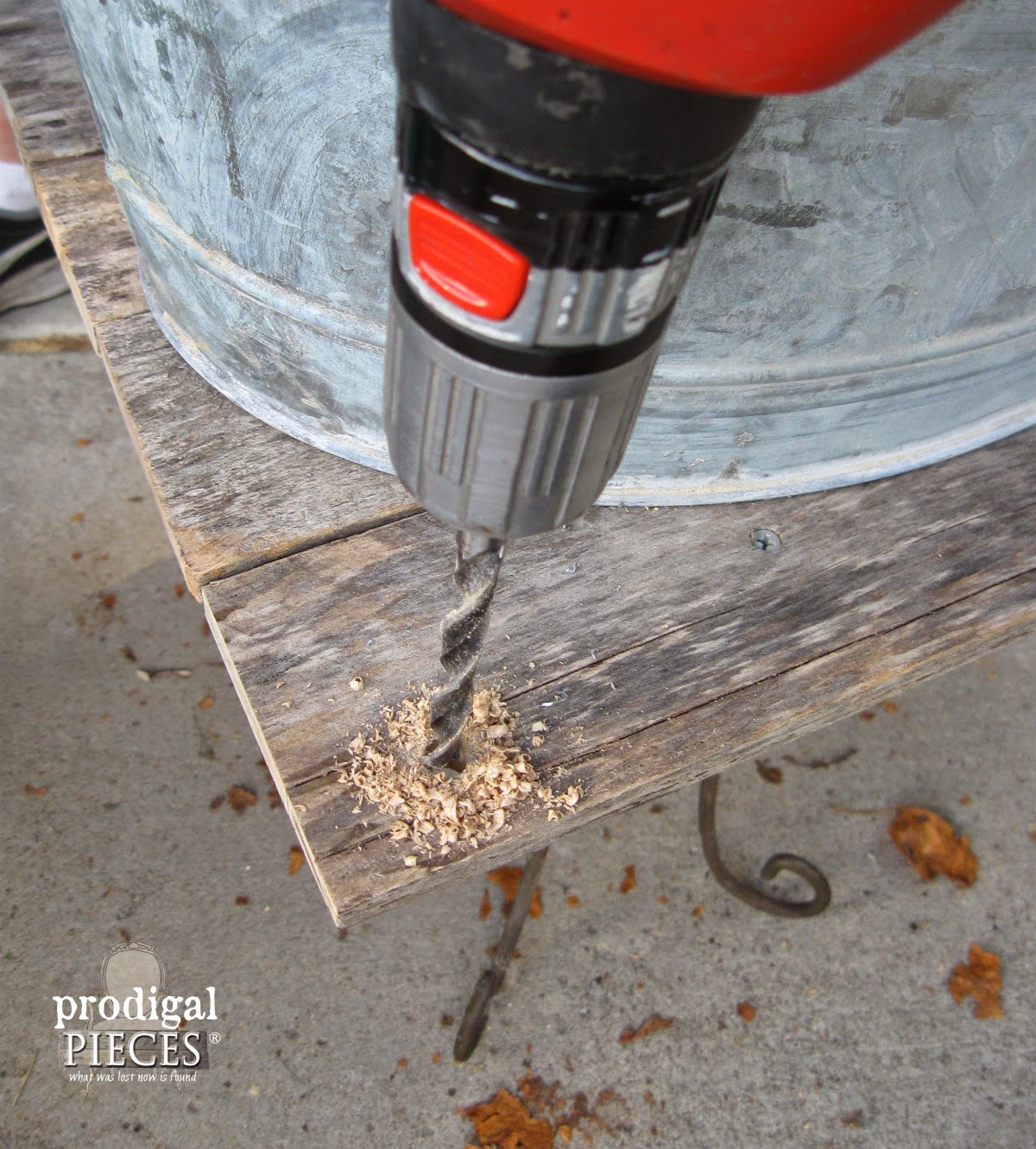 Drilling Beverage Stand Tutorial by Prodigal Pieces | prodigalpieces.com