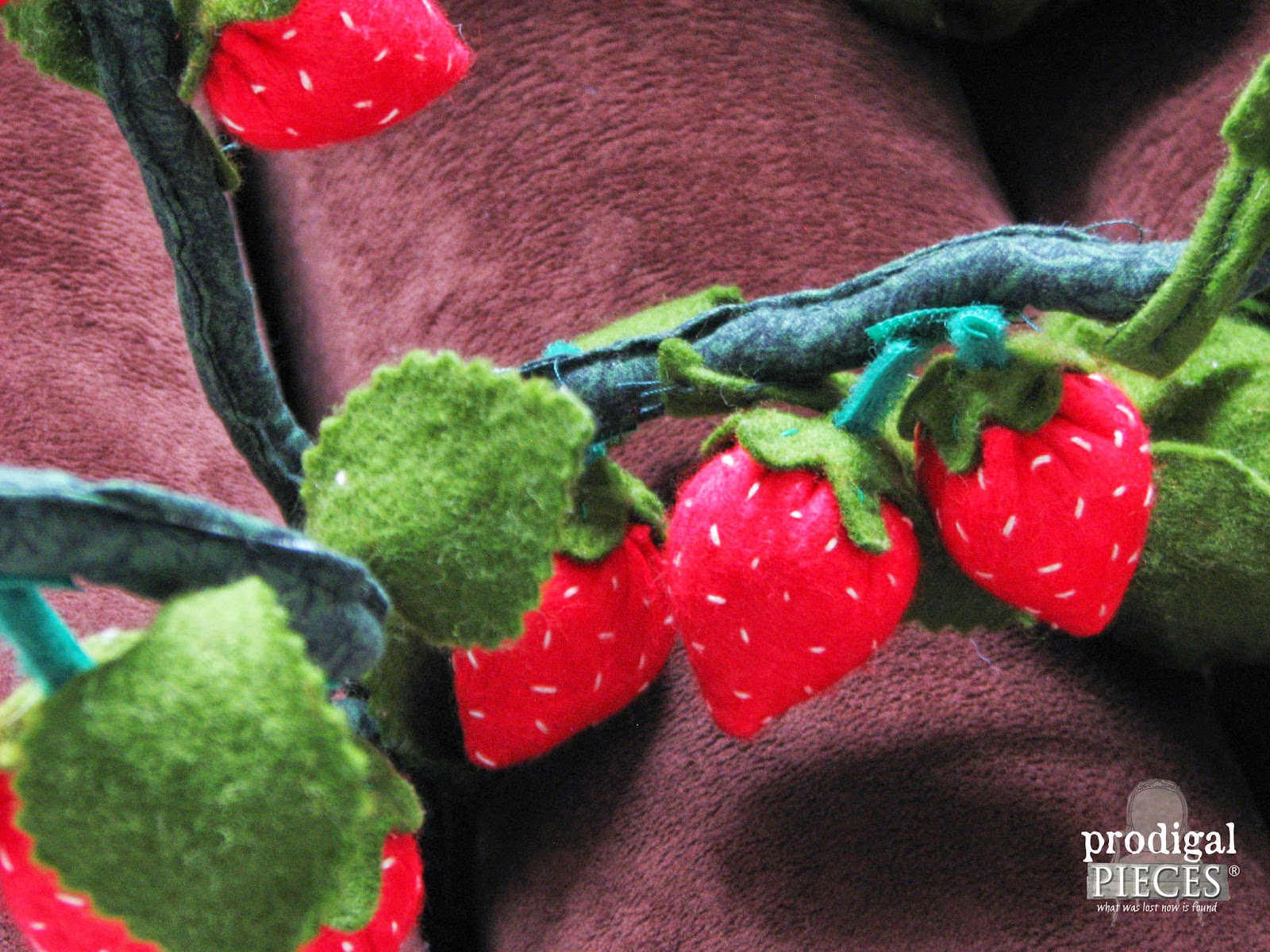 Handmade Pickable Strawberries by Larissa of Prodigal Pieces | prodigalpieces.com
