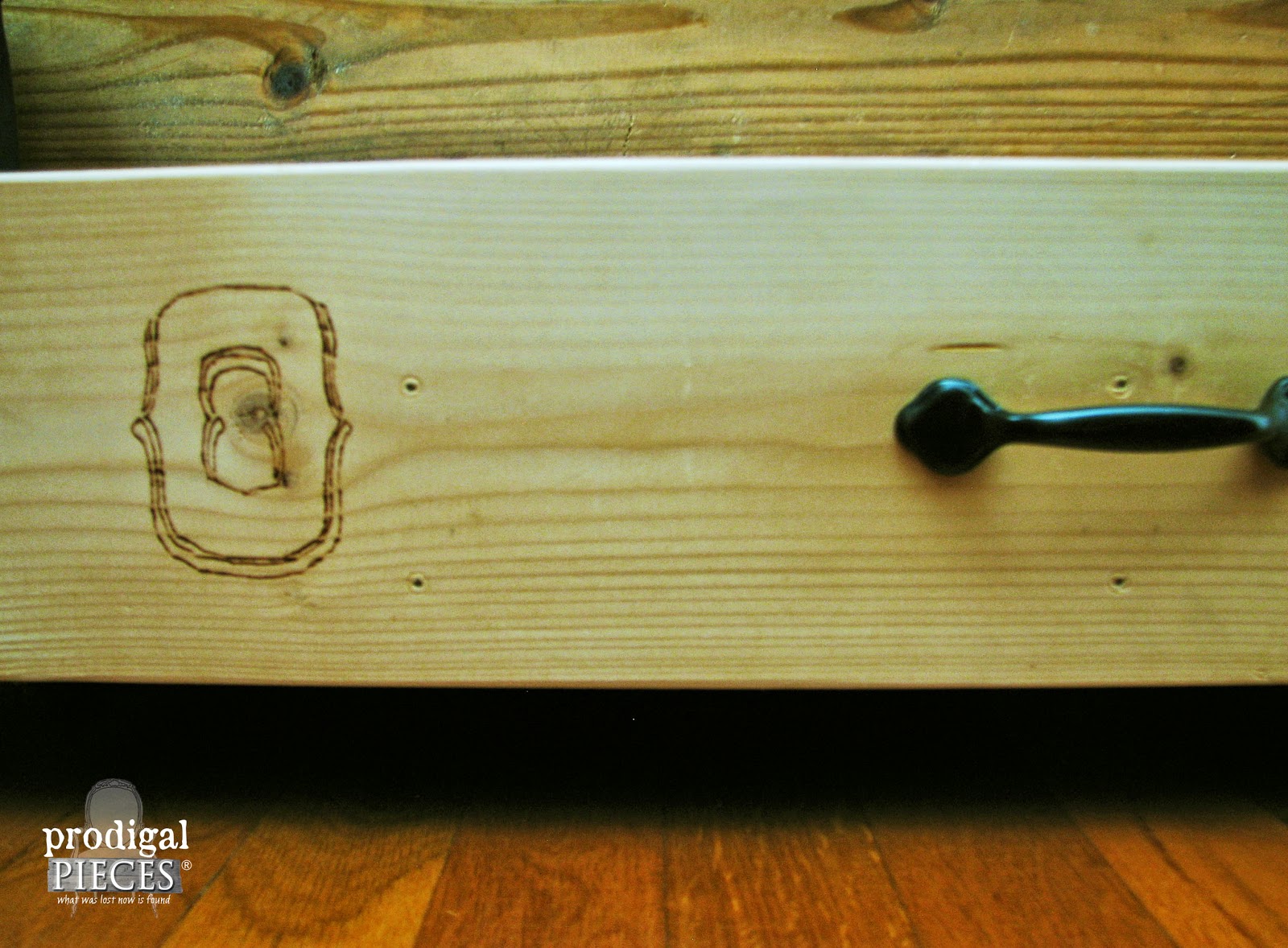 Woodburned Underbed Drawer | prodigalpieces.com