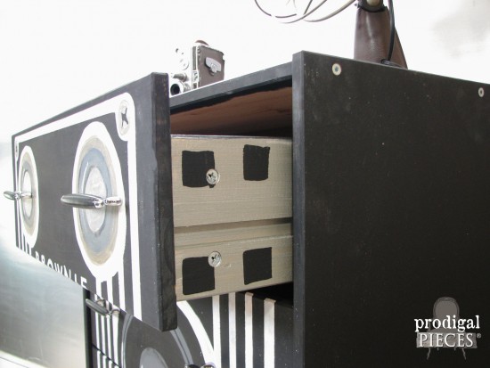 Super Fun Box Camera Dresser by Larissa of Prodigal Pieces | prodigalpieces.com