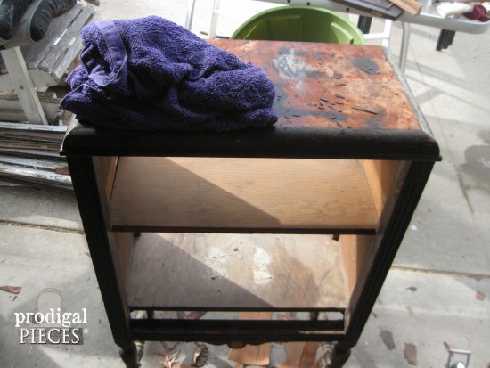 Antique Stereo Repurposed Into Sewing Cabinet by Prodigal Pieces www.prodigalpieces.com #prodigalpieces