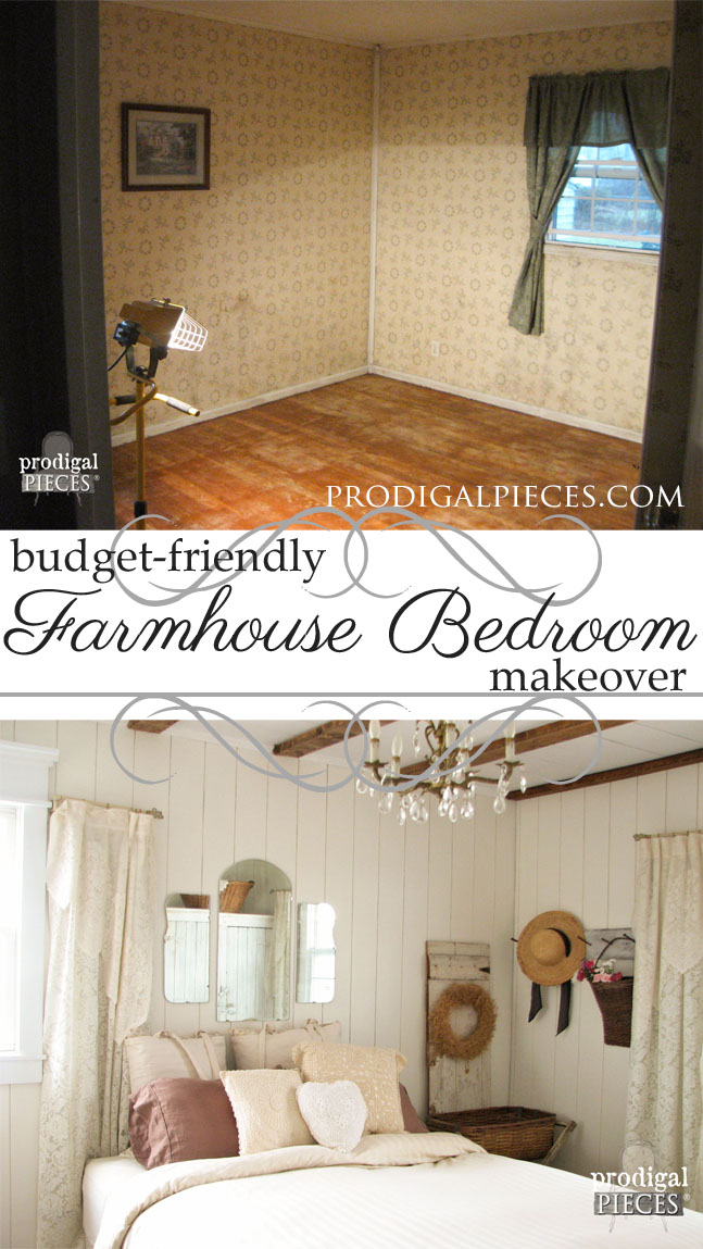 Budget-Friendly French Farmhouse Master Bedroom Makeover Final Reveal by Prodigal Pieces | www.prodigalpieces.com