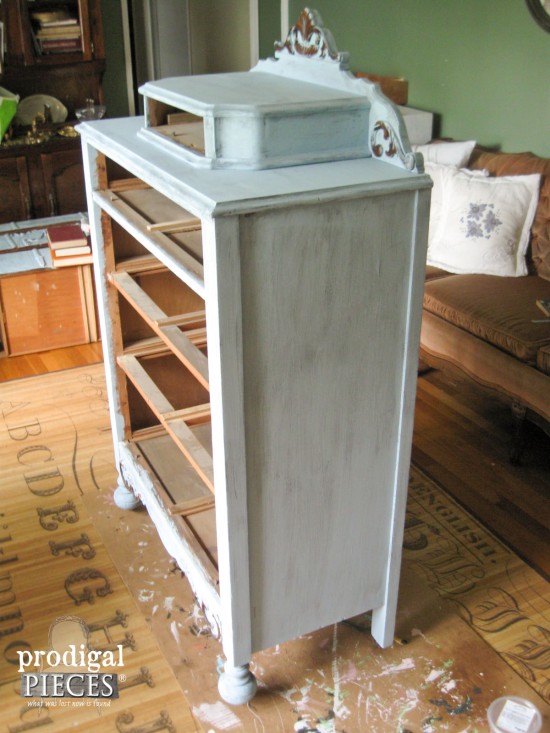 Chest of Drawers Primed with Chalky Finish | prodigalpieces.com