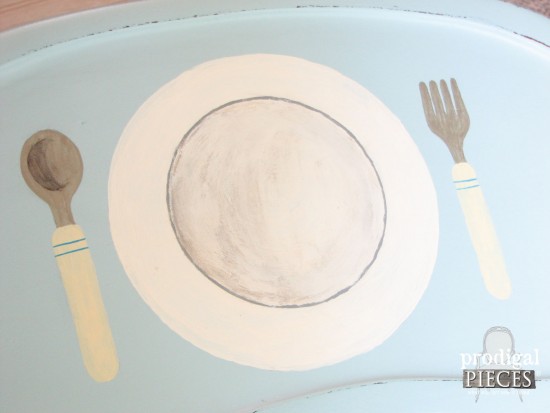 Handpainted Service Set on Baby Highchair | Prodigal Pieces | www.prodigalpieces.com