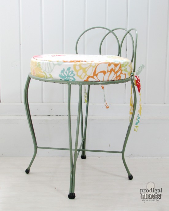 Vintage Dressing Table Chair After | prodigalpieces.com