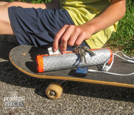 Skater Kid Duct Tape Pouch | prodigalpieces.com