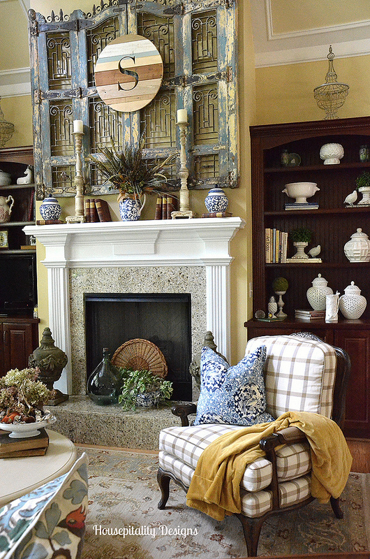 The Fall Ideas Tour Day One - Mantel Inspiration by Housepitality Designs via Prodigal Pieces.www.prodigalpieces.com #prodigalpieces