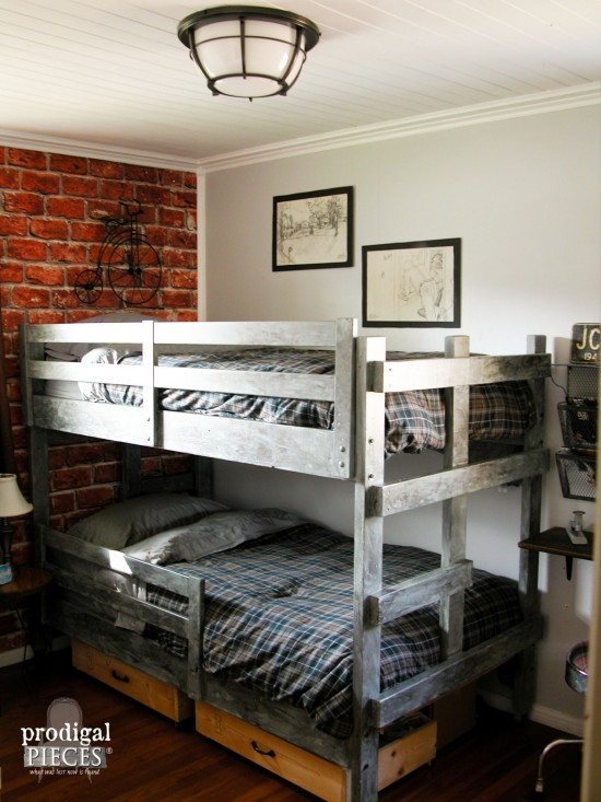 A teen boys' room with industrial makeover by Prodigal Pieces | prodigalpieces.com #prodigalpieces