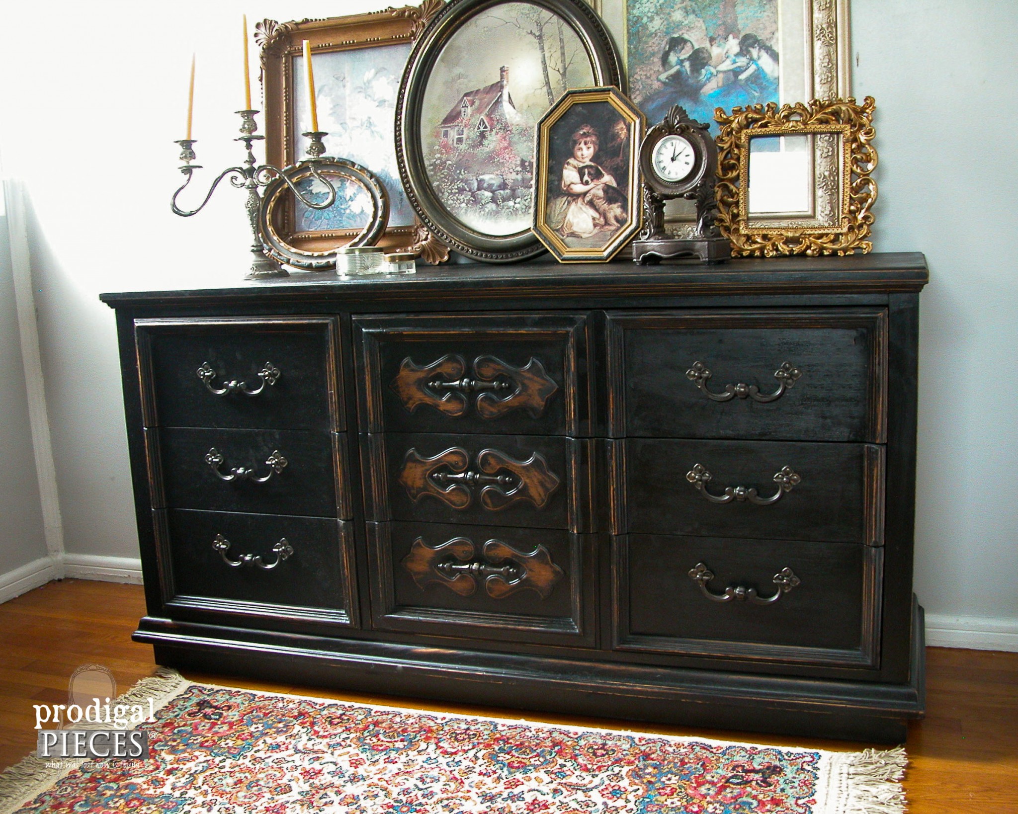 Black Mid Century Modern Dresser - How to Update Furniture | Prodigal Pieces | prodigalpieces.com