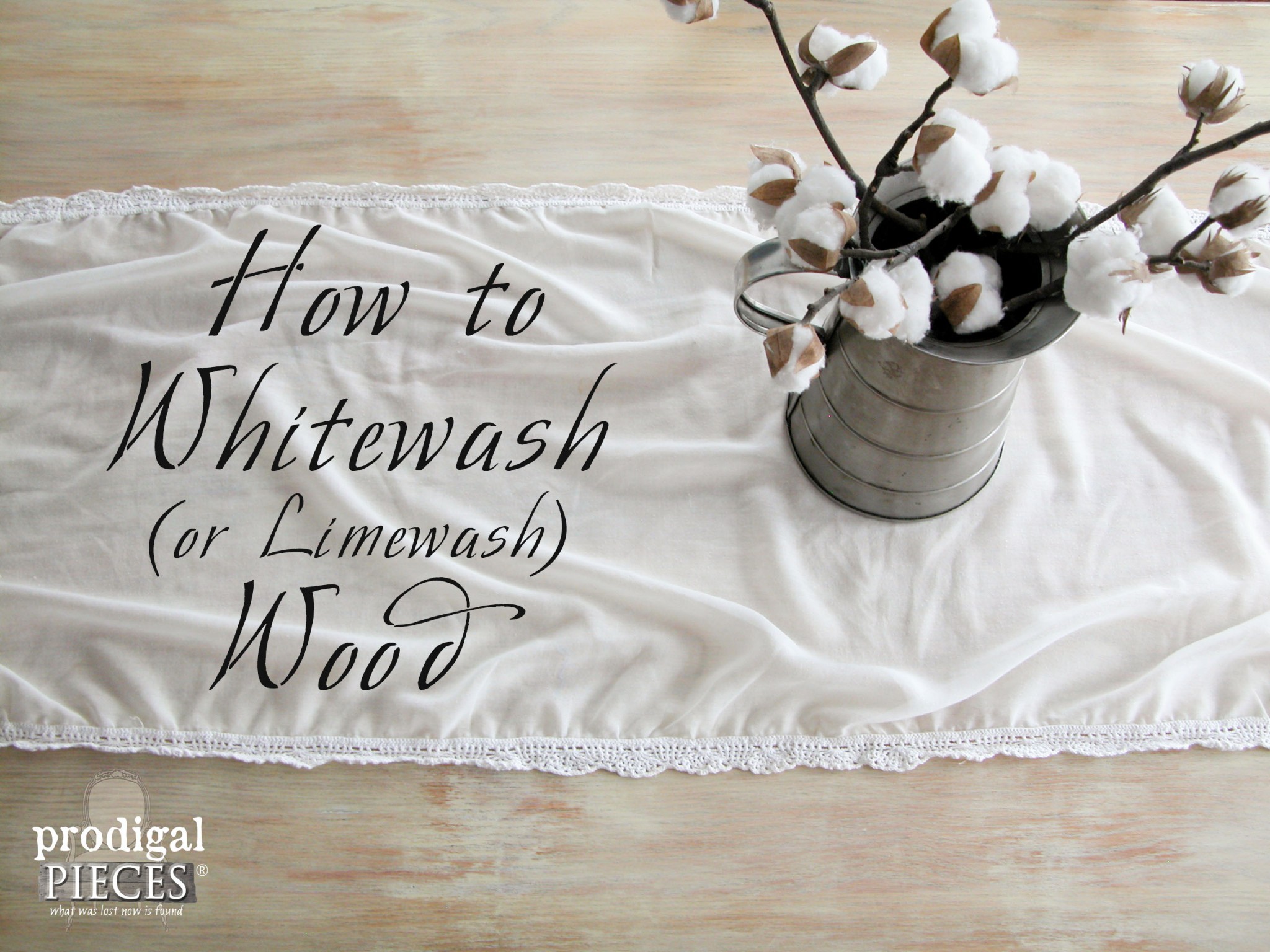 How to Whitewash (or Limewash) Wood by Prodigal Pieces | www.prodiglpieces.com